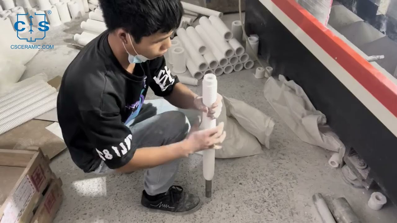 Form Processing Threaded Alumina Ceramic Tubes