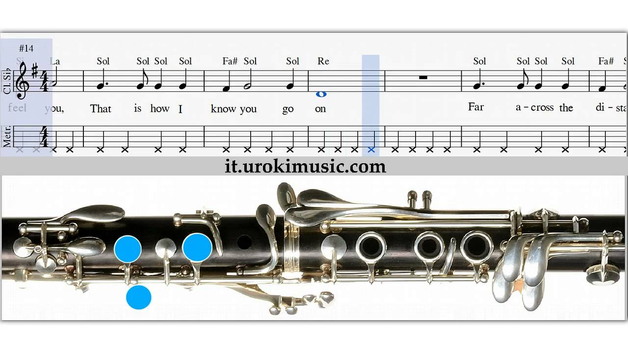 Lezioni di Clarinetto My Heart Will Go On Titanic Spartiti Clarinetto Corso Imparare Suonare Scuola