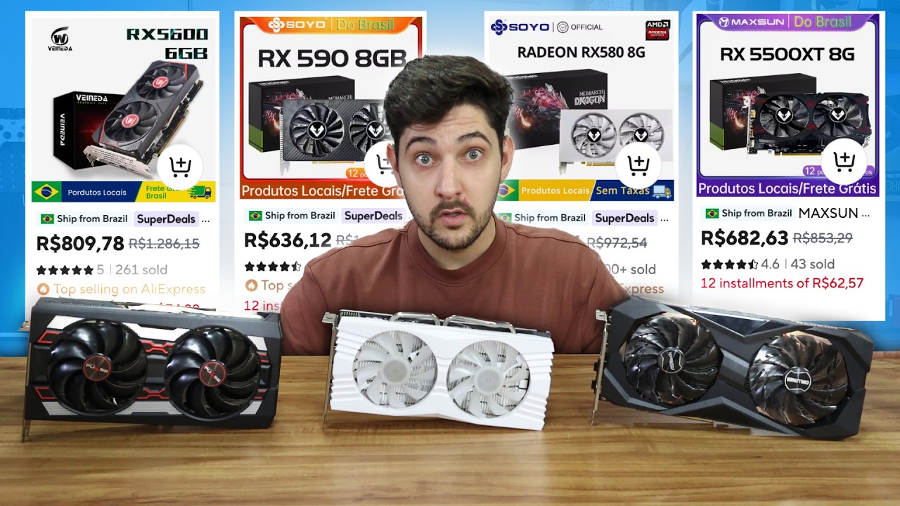 DO NADA PREÇO DE GPU NO ALIEXPRESS BAIXOU, LISTA COMPLETA DAS MELHORES!