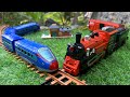 train set asmr satisfying with unboxing no talking-classic train,steam Locomotive &amp; fast train