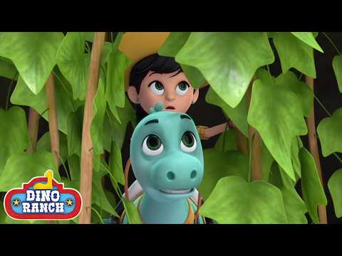 😱 The Tinhorns Hunt for a Rare Dinosaur in the Hidden Forest! | Dino Ranch | Cartoons For Kids