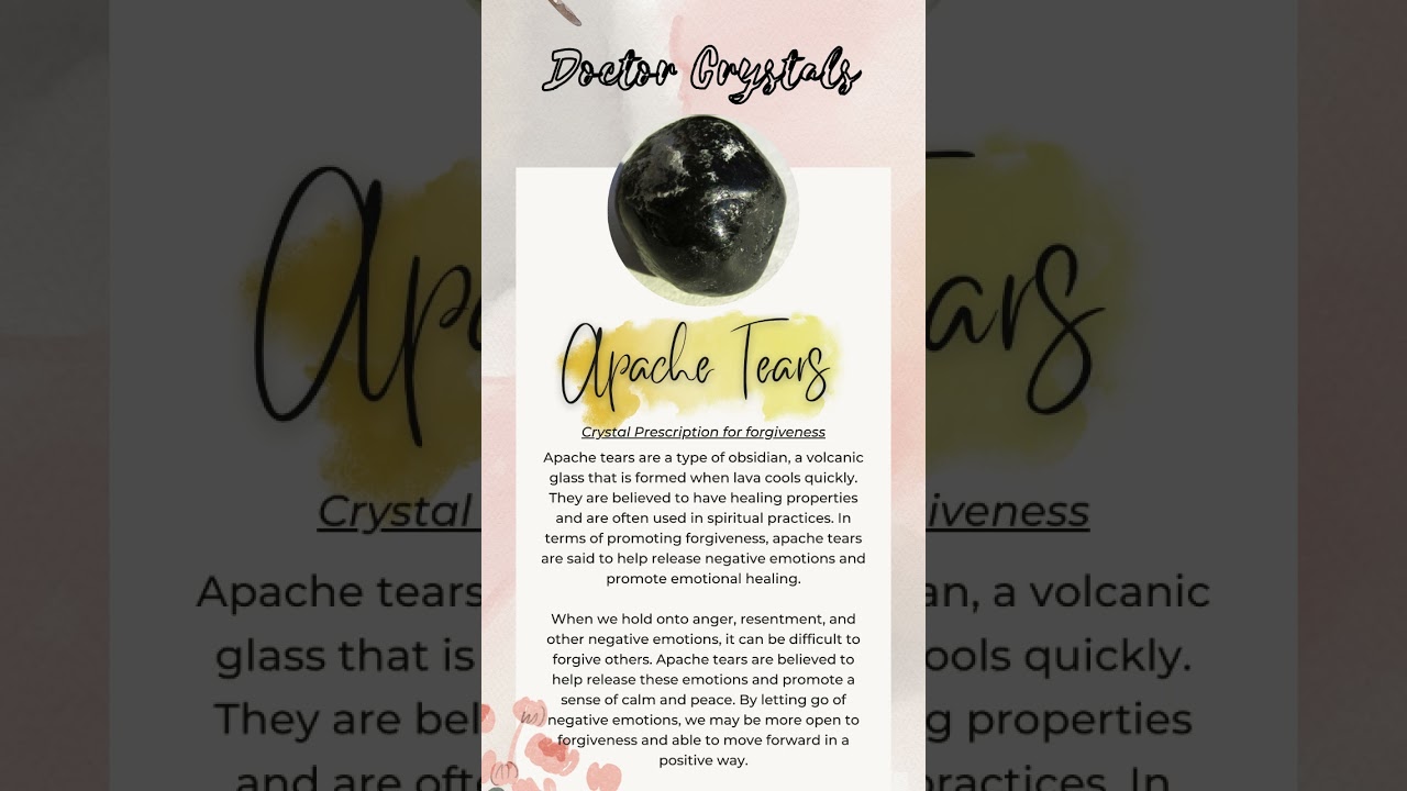 Doctor Prescription - Apache Tears for Forgiveness