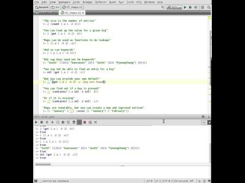 Clojure Koans 5 - Maps