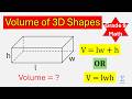 Volume of 3D Shapes Made Easy (Cylinders, Spheres, Cones & More)