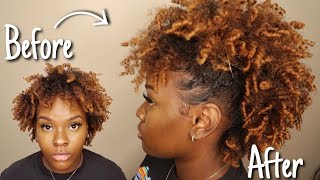 Curly Frohawk Hairstyle Mohawk Natural Hairstyle
