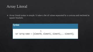 JavaScript Array [ENG] Module 2 Lecture 1 ZE - 214