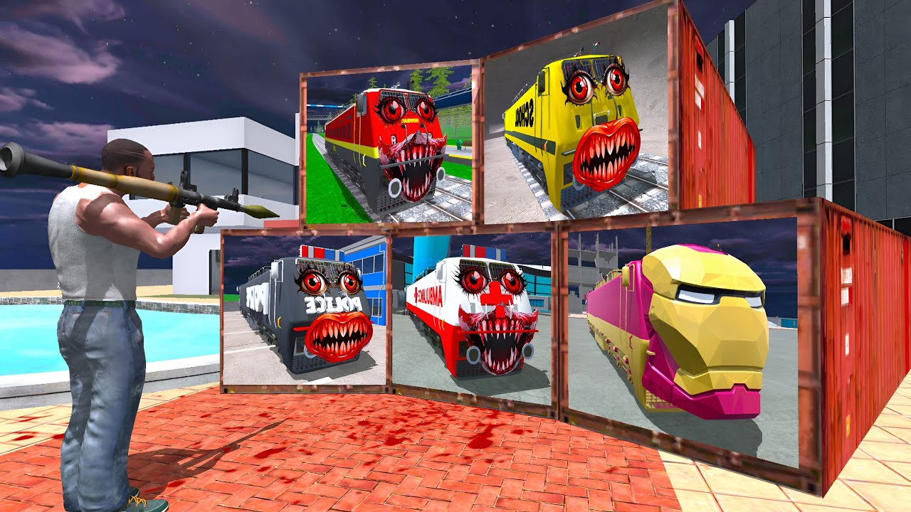 Franklin Found Mystery Train Container in Indian Bikes Driving 3d