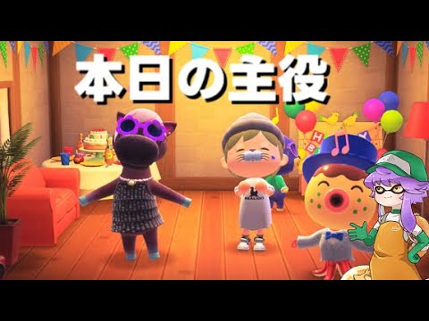 【誕生日】あつ森で迎えるハッピーバースデー🐋【あつまれどうぶつの森】