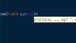 How to I use Lambda in Python3