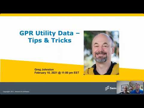 Webinar: GPR Utility Data – Tips & Tricks