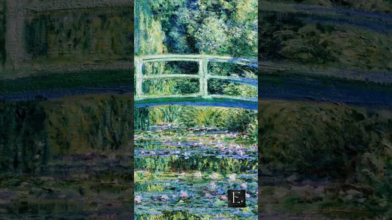Water Lilies & Bridge - Claude Monet