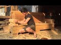 Woodworking Skills Excellent Carpenter // How To Make A Sofa Extremely Large From Hardwood!!!