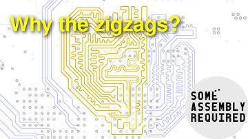 Why do PCB traces zigzag?