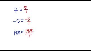 Rendering An Integer As A Fraction Vice Versa, Converting A Number To A Fraction