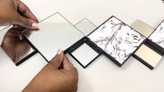 Stunning DOLLAR TREE+ DIY || One Of The EASIEST Mirrored Wall Decor DIYs You’ll See On YouTube