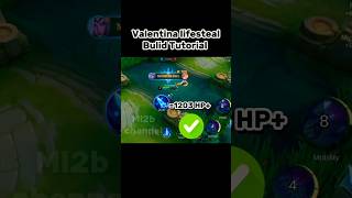 Valentina Lifesteal tutorial mobile legend #ml2b #tutorial #mlbb #mobilelegend