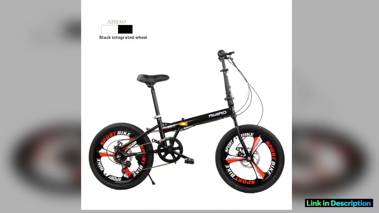 Adult foldable bicycle portable bike disc brake variable speed 20inch mobility scooter Improved Bui