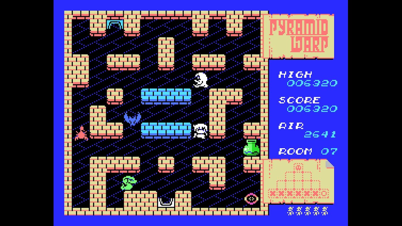 MSX Game: Pyramid Warp Enhanced+ (2021) - YouTube