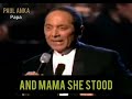 Paul Anka - Papa (Live &amp; Lyrics)