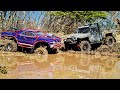 PONTIAC GTO съехал с шоссе и зарубился против БРОНЕJeep на бездорожье! ... RC OFFroad 4x4