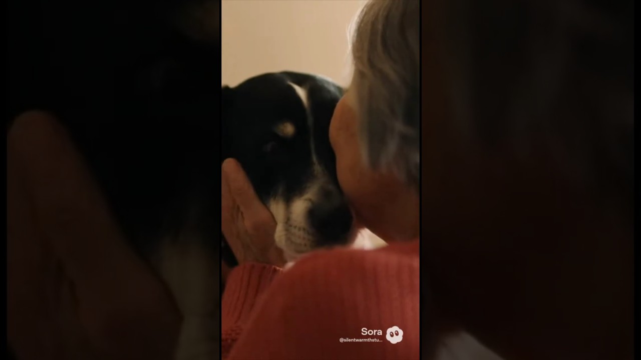 A Quiet Reunion Between Grandma and Her Dog