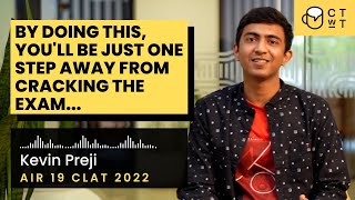 By doing THIS, you'll be just ONE step away from cracking the exam...Kevin Preji AIR 19 | CLAT 2022 screenshot 4
