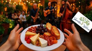 I'm trying the Nelson Garden in Old Montreal! 🧀🍝🐟🎶 |