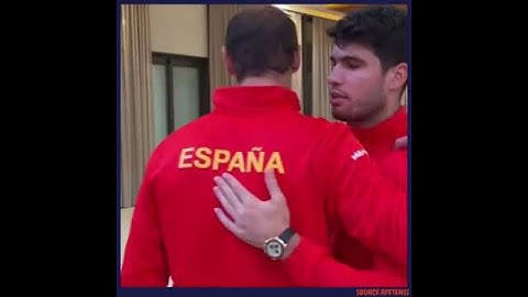 Rafael Nadal Meets Carlos Alcaraz At 2024 Davis Cup Finals Camp