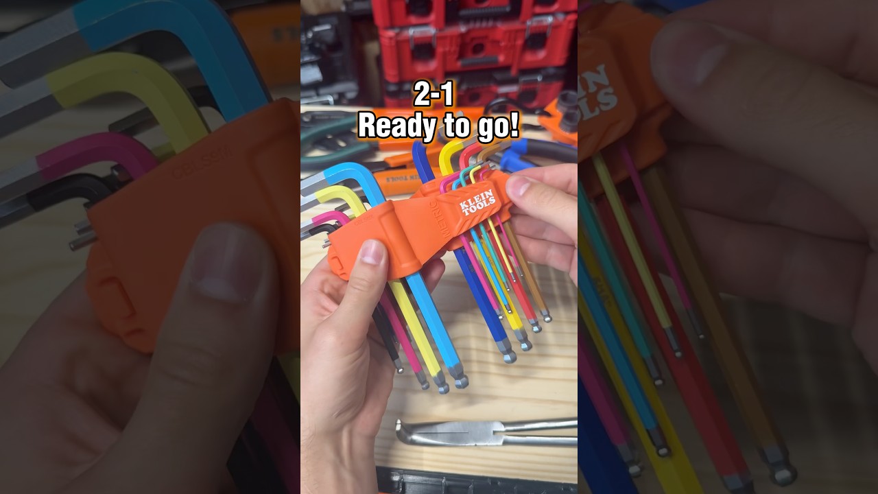 Klein Hex Key Set - 2 in 1! #kleintools #tools