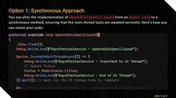 How to Properly Await Tasks Launched on the Main Thread in C#