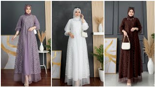Latest Luxurious & Elegant Brocade Gamis Dress for Formal Events screenshot 5