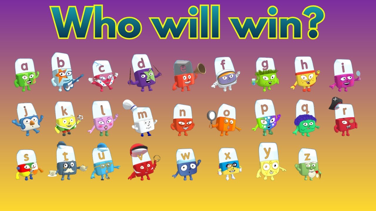 26 ALPHABLOCKS Marble Race Tournament – Who Will Win At All? Physics Simulation Round 5