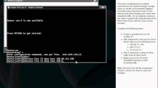 Standard Access Control Lists: Block Networks
