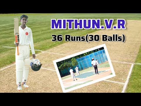 Mithun.V.R Smashed 36(30 Balls) | Man Of the Match | 12 Year Old Cricketer