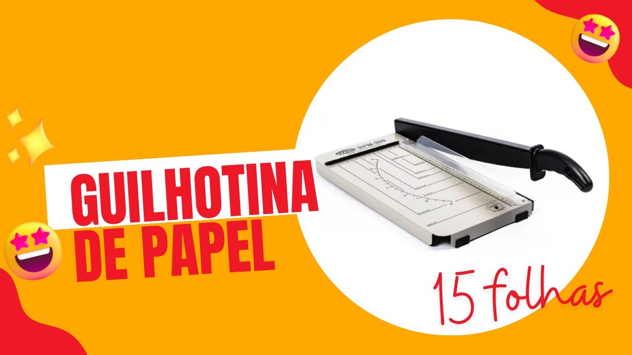 Capa do vídeo Conheça a Guilhotina de Papel Manual 33cm Em Aço | Marpax