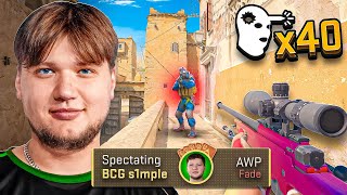 I Spectated S1mple SMURFING in his New Team | fl0m