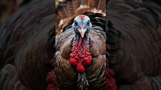 The 'Beard' of a Turkey Is it Hair or Feathers? #TurkeyFacts #BirdAnatomy #WildTurkey #FeatherFacts