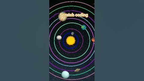 how to make animation #scratch#coding  solar syatem #scienceproject #scratchprogrammings #animation
