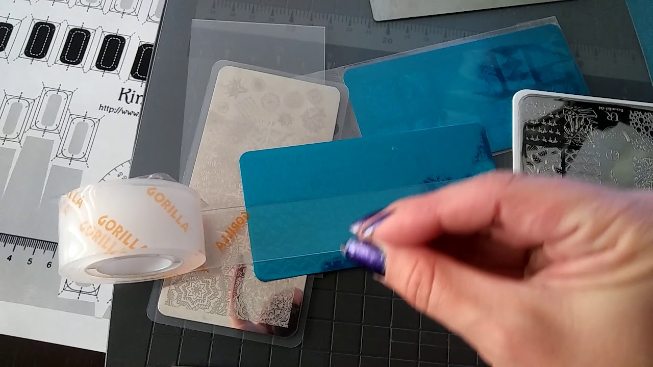 How to make nail stamp & nail stamping plate at home/diy homemade nail  stamp & stamping plate/nail 