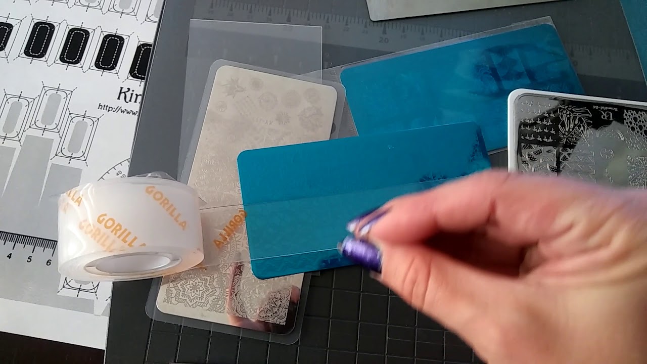 DIY Vinyl Backing for Nail Art Stamping Plates