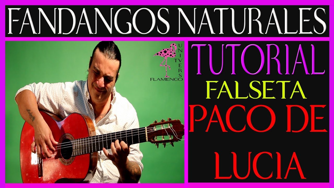 FANDANGOS NATURALES FALSETA PACO DE LUCIA TUTORIAL "FACIL" POR MEDIO