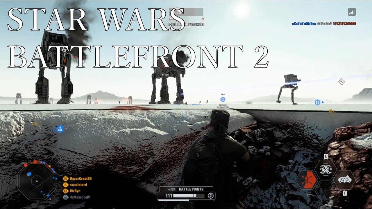 Star Wars Battlefront 2 - Galactic Assault - Crait - Sniper & Caphex Spy Gameplay (No Commentary)