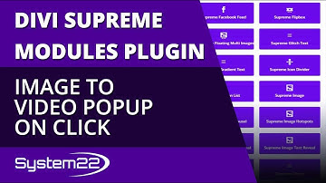 Divi Theme Image To Video Popup On Click 👍