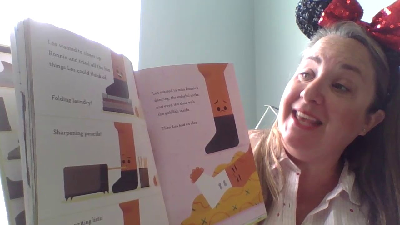 Mrs. J. reads Les and Ronnie Step Out words and pictures by Andrew Kolb