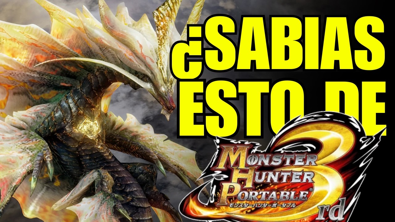 ¿Sabías esto de MONSTER HUNTER PORTABLE 3RD? 20 datos que Te dejaran electrizado