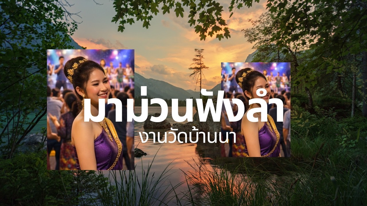 มาม่วนฟังลำ งานวัดฟังหมอลำ