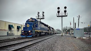 [Double-Header]: NJ Transit GP40 Heritage Units 4109 & 4210 lead train 51 at Ramsey (3/5/26)
