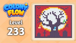 Colony Flow level 233 walkthrough solution gameplay 