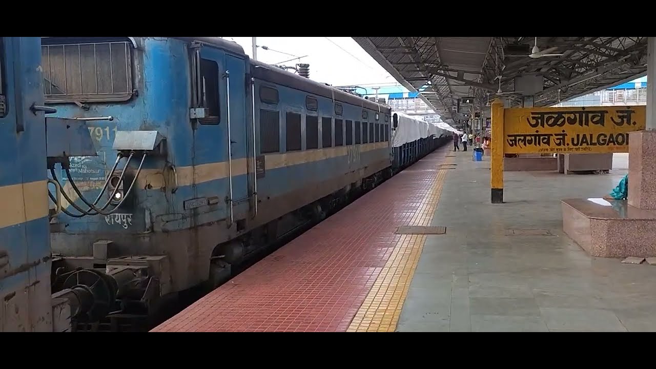 Raipur wag7 twins lead loded coal fright train slowly skipping Jalgaon jn.