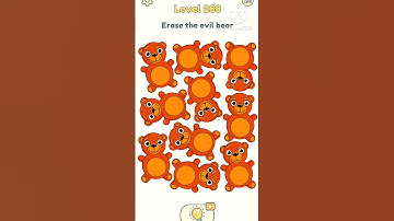 Dop 2 Erase the evil bear // Level 288 Delete One Part #dop2 #shorts  #funny #gaming